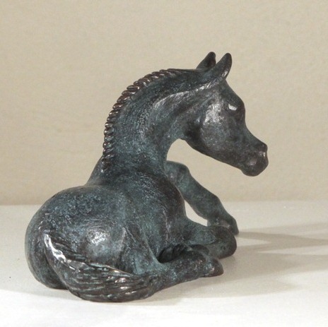 bronze poulain pur-sang arabe couch