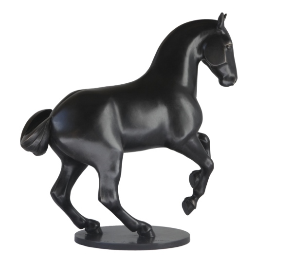 Volte-face, pirouette au galop, bronze d'art, sculpture