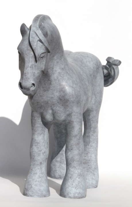 sculpture bronze-Manga15-cheval-de-trai