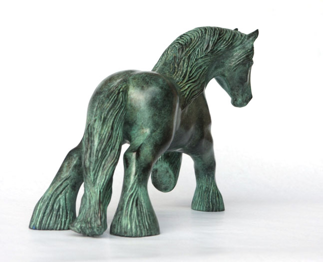 bronze cheval de trait 