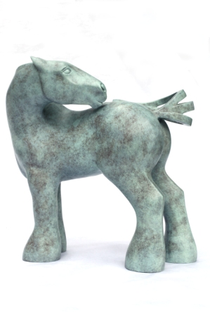 bronze cheval de trait 