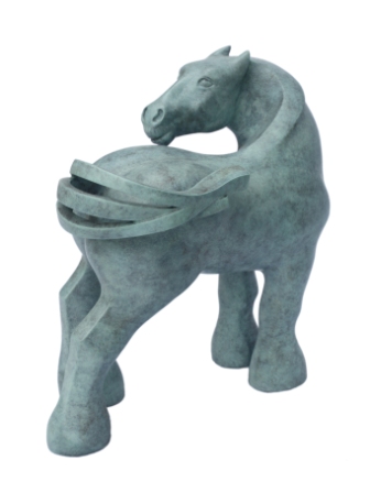 bronze cheval de trait 