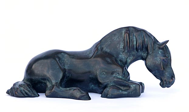 bronze cheval de trait