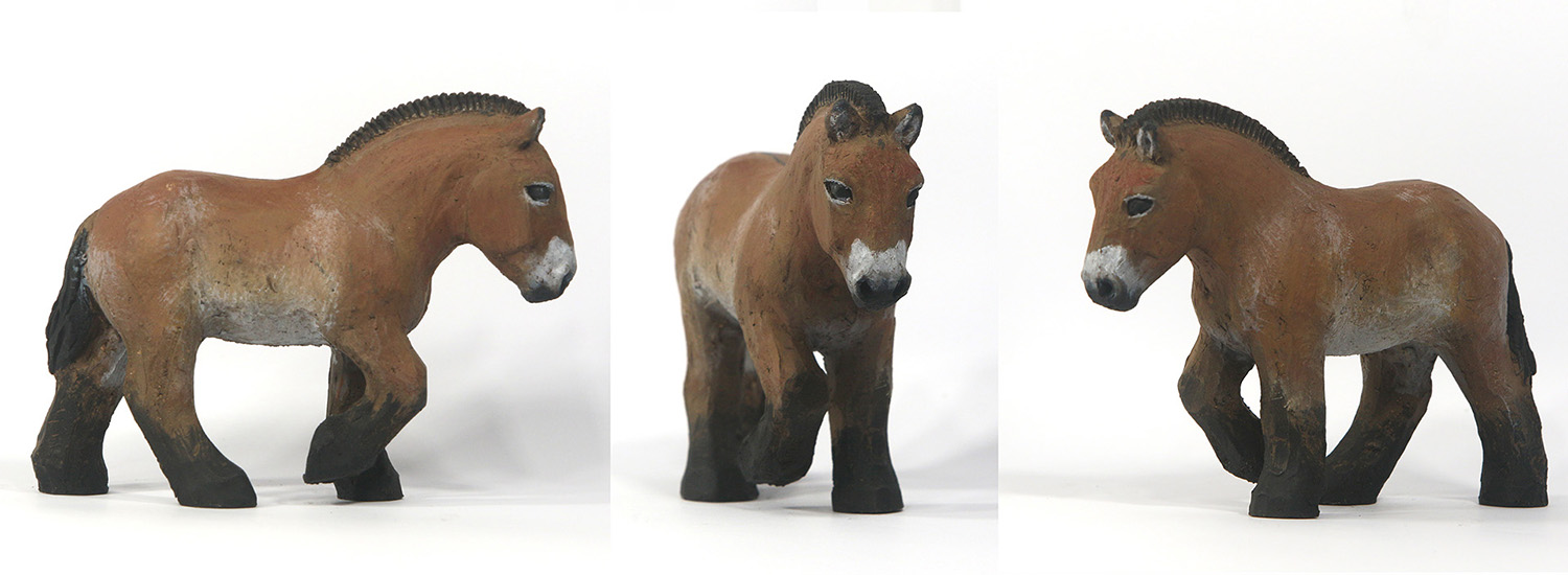 sculpture cheval de przewalski